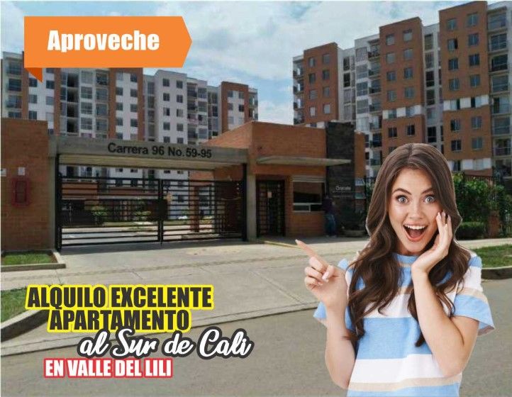 verinmuebles 1022 1086 ALQUILO HERMOSO APARTAMENTO EN SECTOR CIUDAD MELENDEZ EN VALLE DEL LILI AL SUR DE CALI