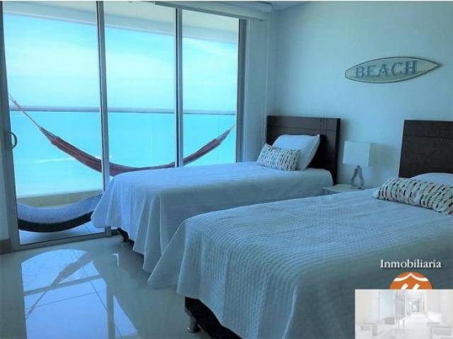 APARTAMENTO EN ARRIENDO POR DIAS 4 HABITACIONES FRENTE A LA  PLAYA
