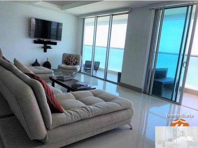 ARRIENDO APARTAMENTO POR DIAS 4 HABITACIONES CON VISTA AL MAR en Cartagena