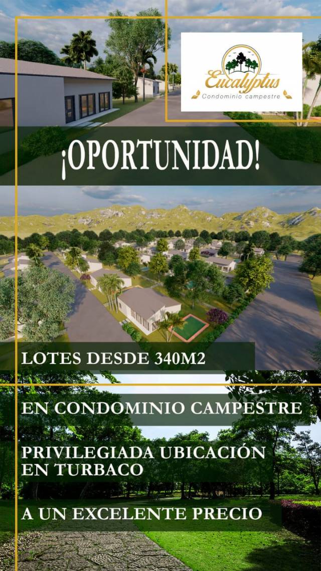 VENTA DE LOTES EN EUCALIPTUS CONDOMINIO CAMPESTRE