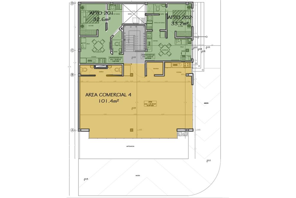 Arriendo  Piso 2 Comercial 101m2 Cerca Unicentro