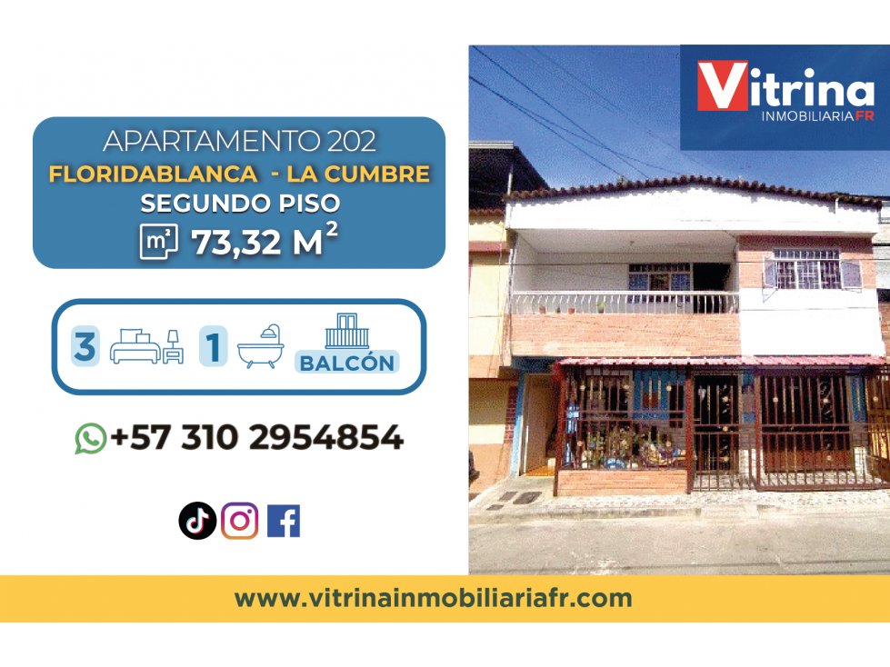 Apartamento en la ciudad de Floridablanca: