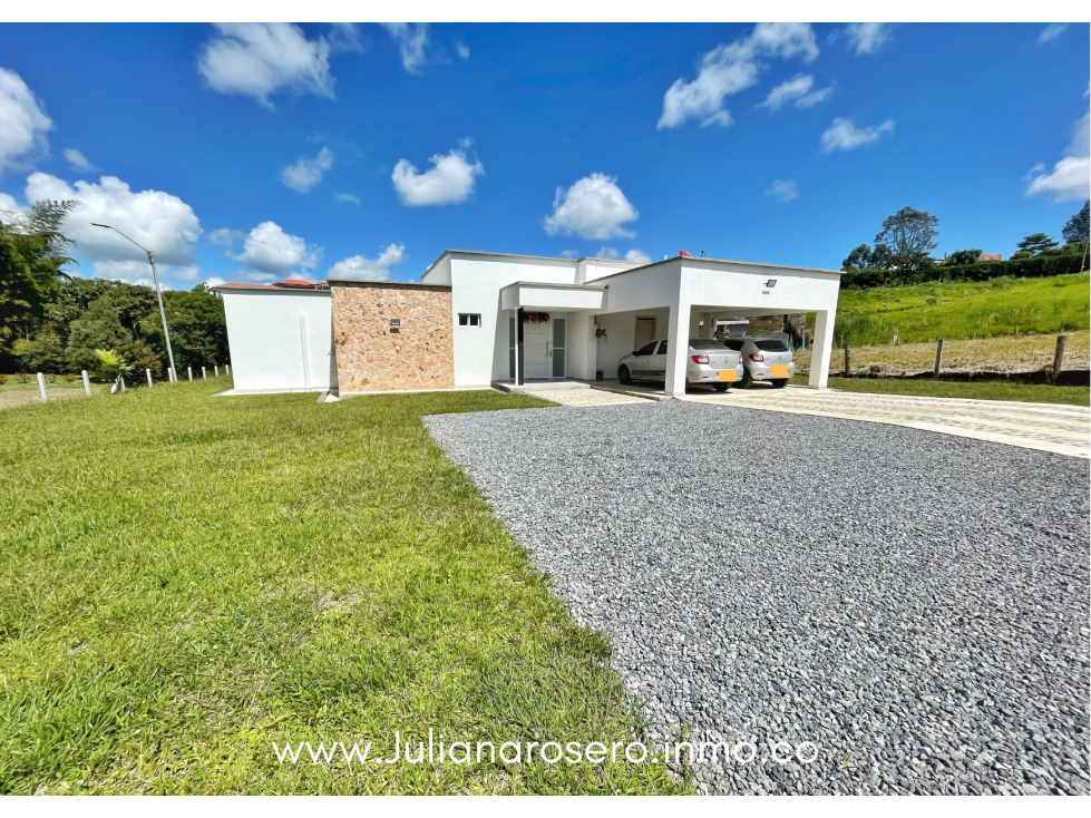 VENDO CASA CAMPESTRE NUEVA EN PARCELACIÓN LA PAZ