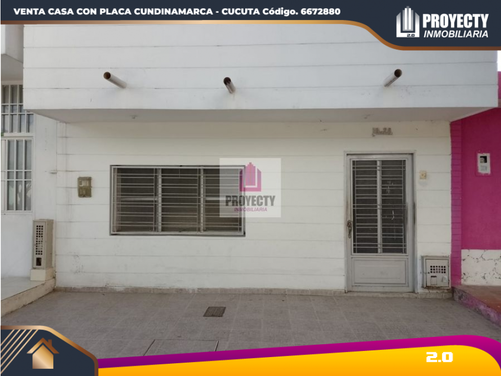 VENTA OPORTUNIDAD CASA CON PLACA CUNDINAMARCA - CUCUTA