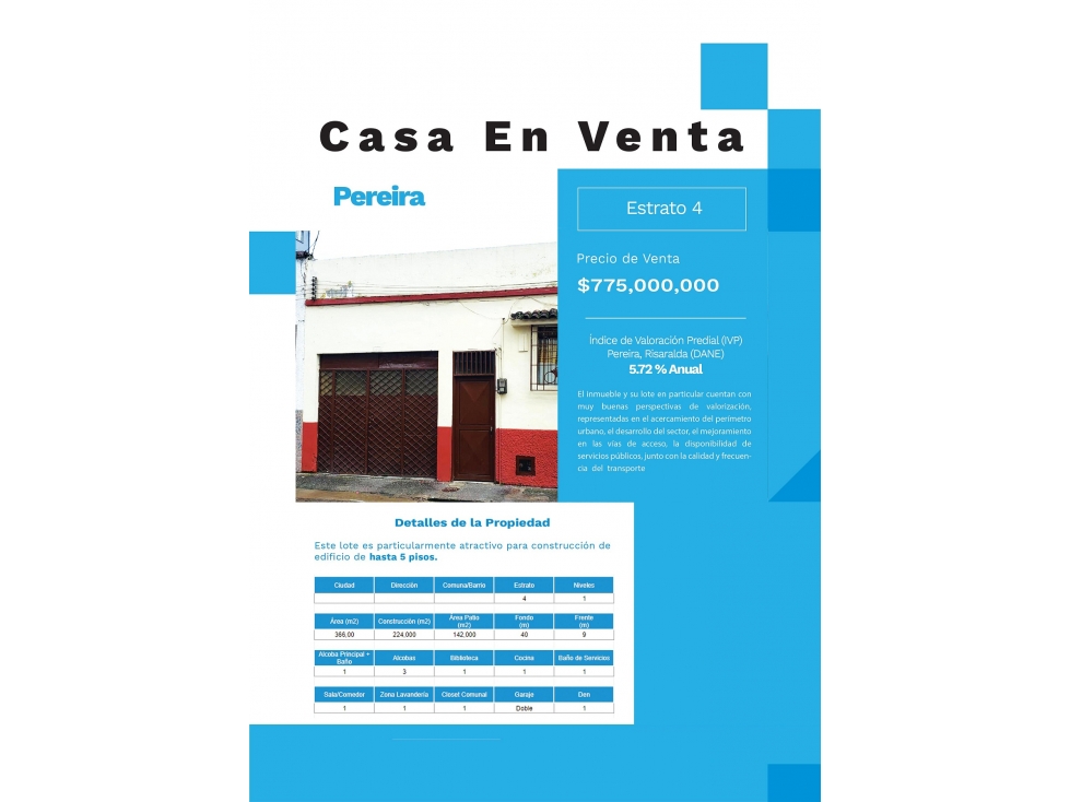 Venta casa en el sector del Centro