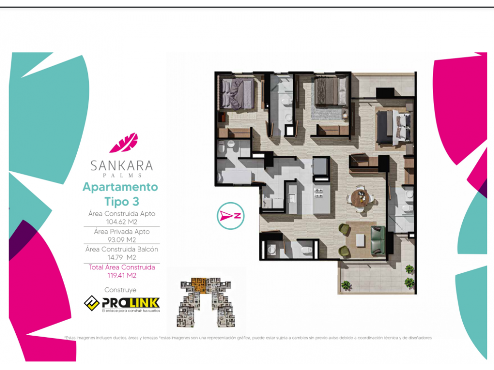 Apartamento en Venta en Barranquilla en Sankara Palms