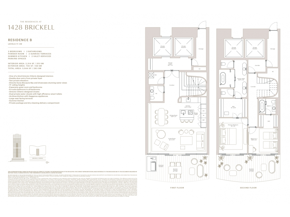 VENTA APARTAMENTO DUPLEX B 282 M2 PROYECTO 1428 BRICKELL,FLORIDA