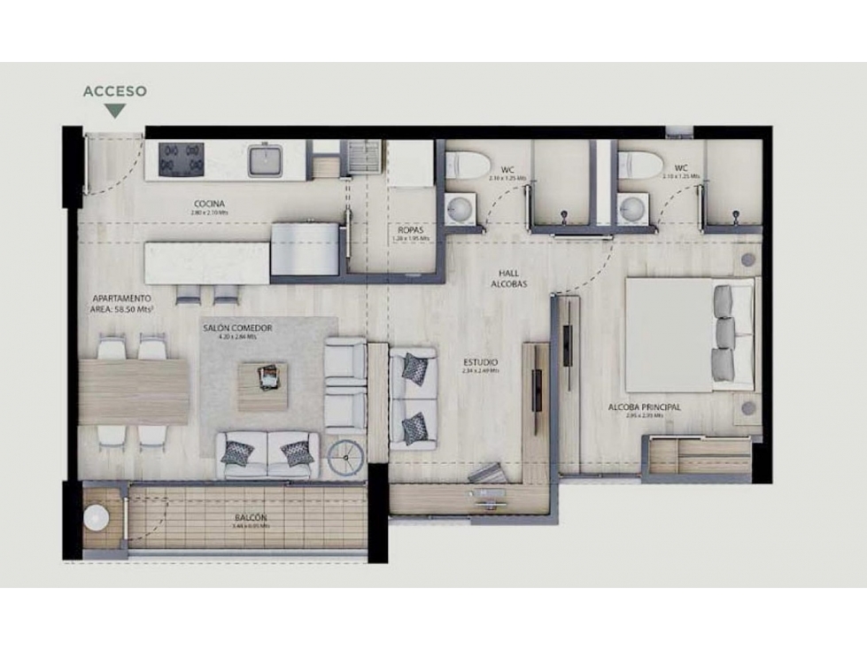 Se vende apartamento en construcción en San Antonio de Pereira