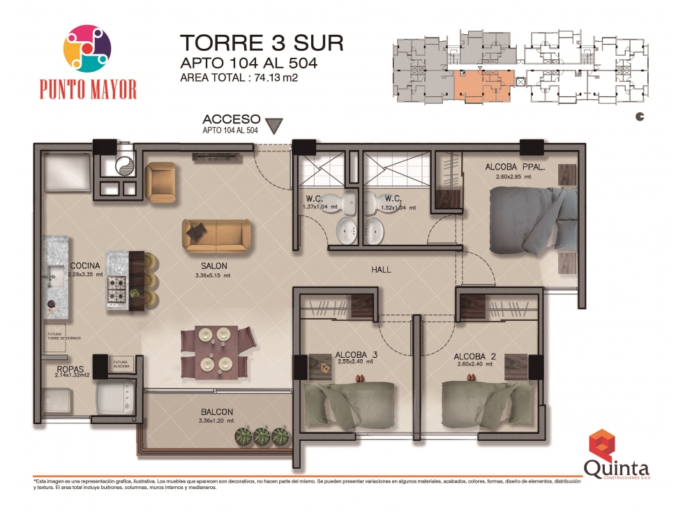 VENTA DE APARTAMENTO URBANIZACIÓN PUNTO MAYOR