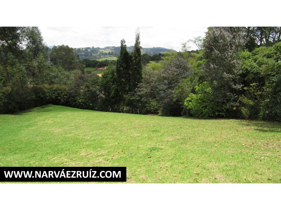 Vendo Lote 1.186 Mts en Tabio Rio Frio Oriental