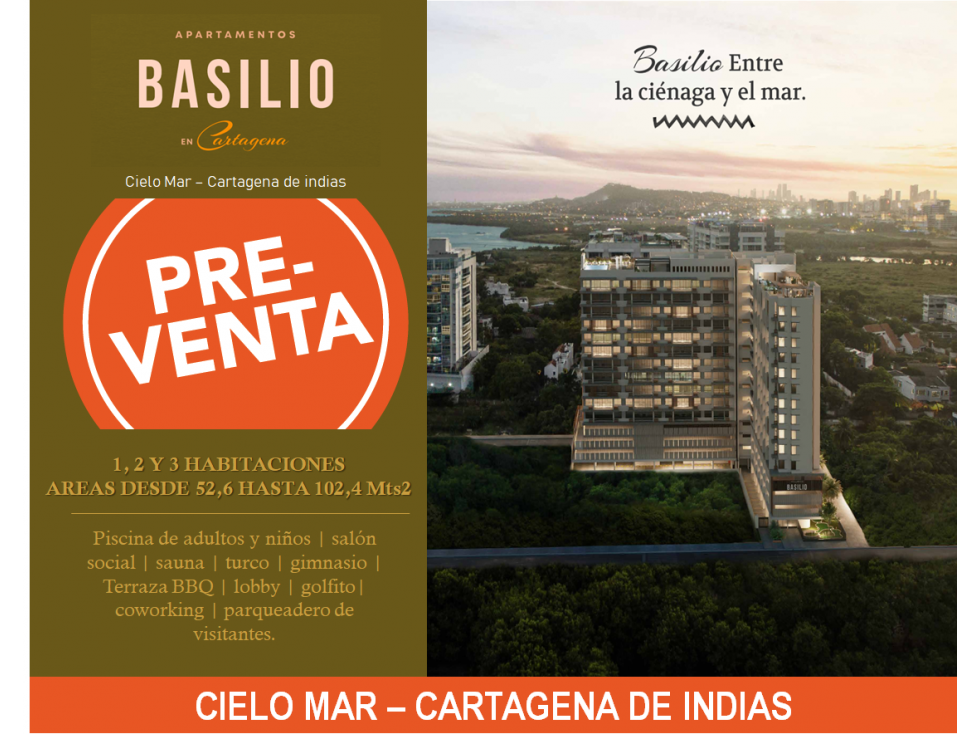 PROYECTO EDIFICIO BASILIO | CIELO MAR | CARTAGENA DE INDIAS