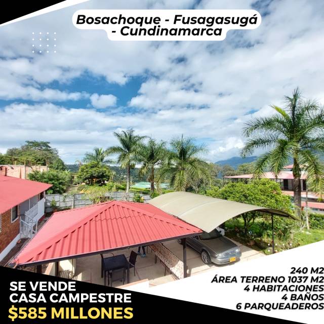 VENTA DE CASA EN FUSAGASUGA VEREDA BOSACHOQUE