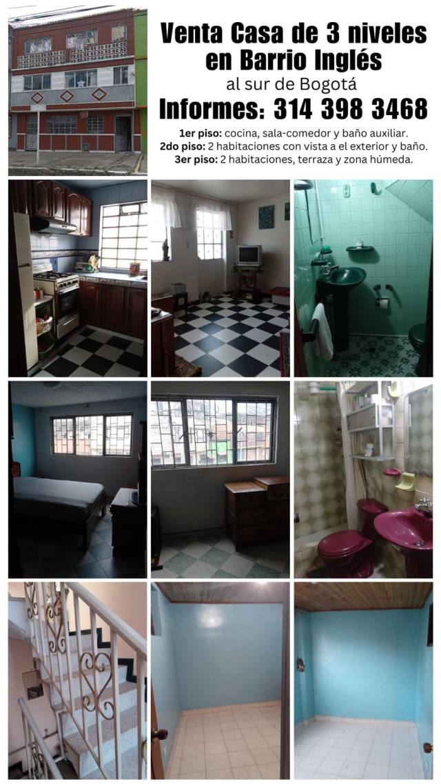 VENDO CASA BARRIO INGLES. EXCELENTE OPORTUNIDAD. MOTIVO VIAJE